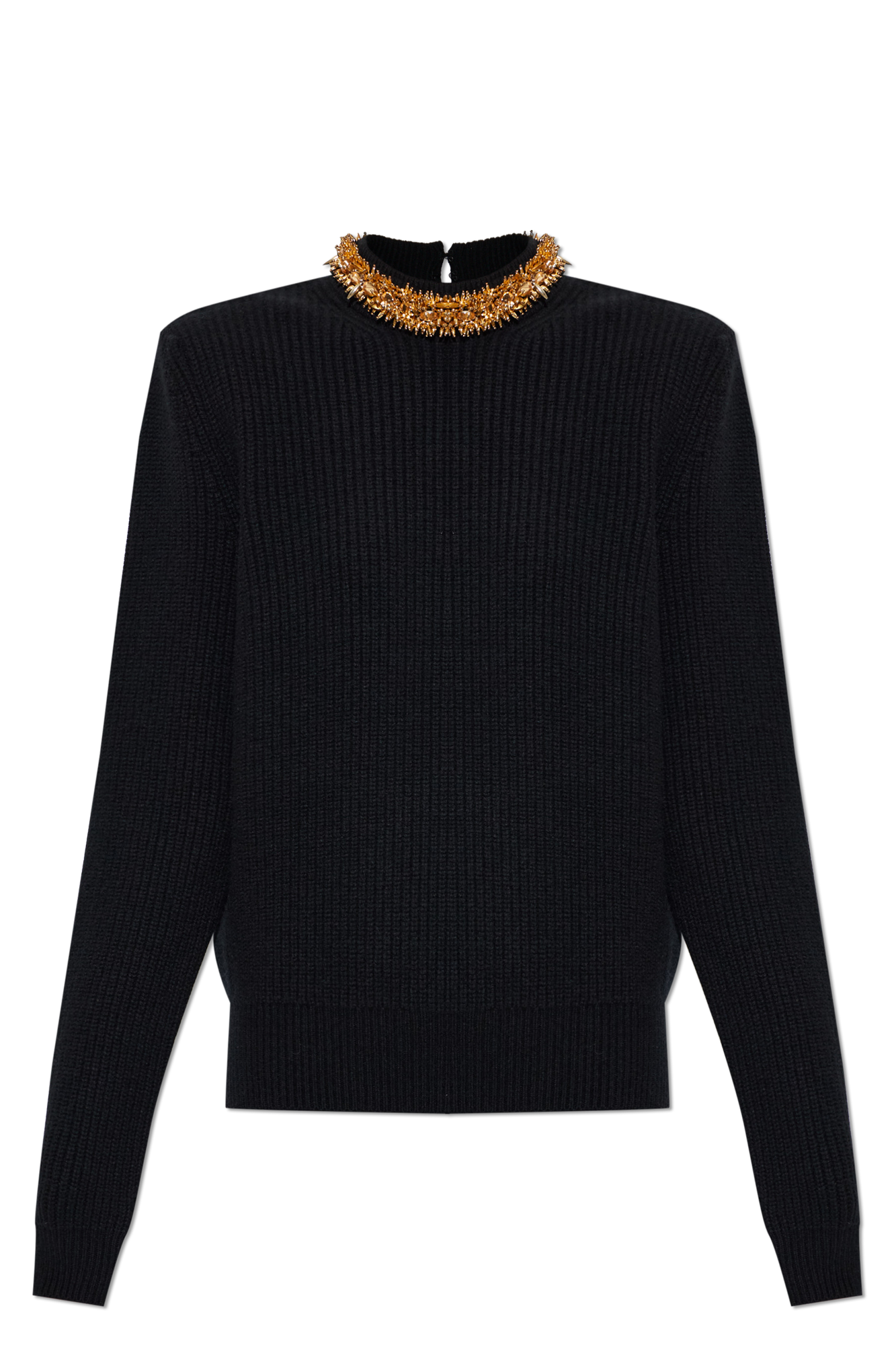 Balmain Sweater with neckline appliqués | Women's | Vitkac
